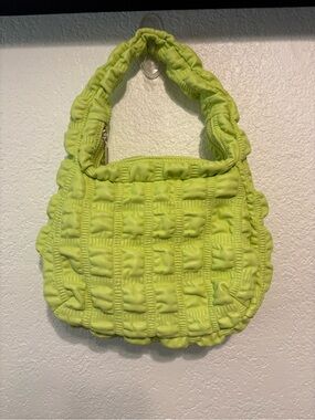 Jason Wu Fay Bubble Baguette Shoulder Bag in Lime Green